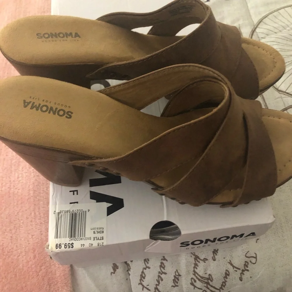 Sandals slip on with heel​ - Picture 2 of 8